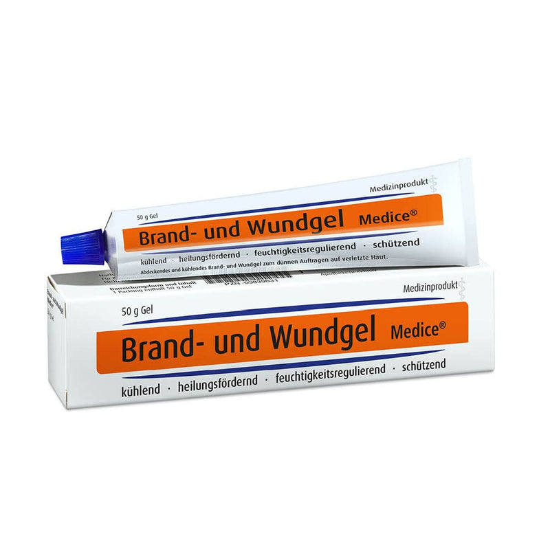 Burn and wound gel Medice 50 g for burns, sunburn, insect bites and abrasions - for children and adults - direct cooling effect 50 g (pack of 1) - NewNest Australia