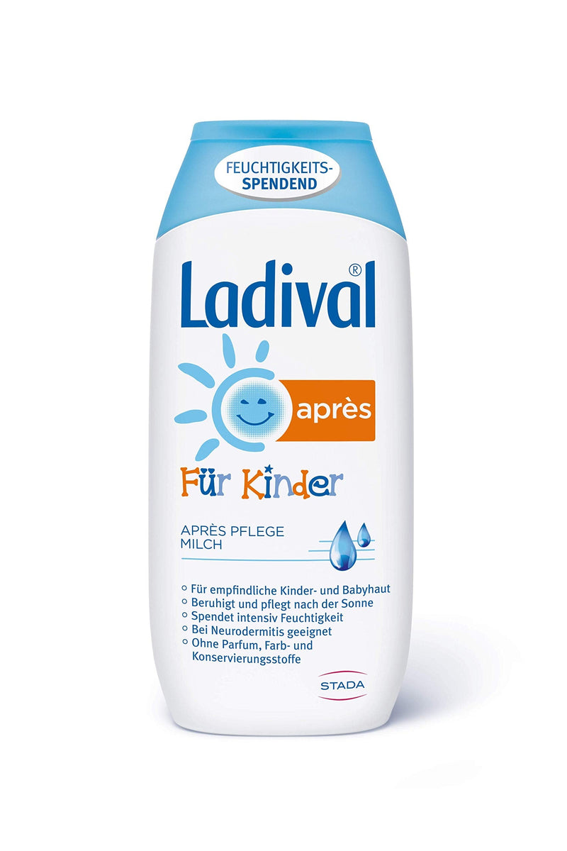 Ladival Children's Après Lotion - perfume-free after sun lotion for children's skin - intensively nourishing and cooling - without dyes and preservatives - 200 ml - NewNest Australia