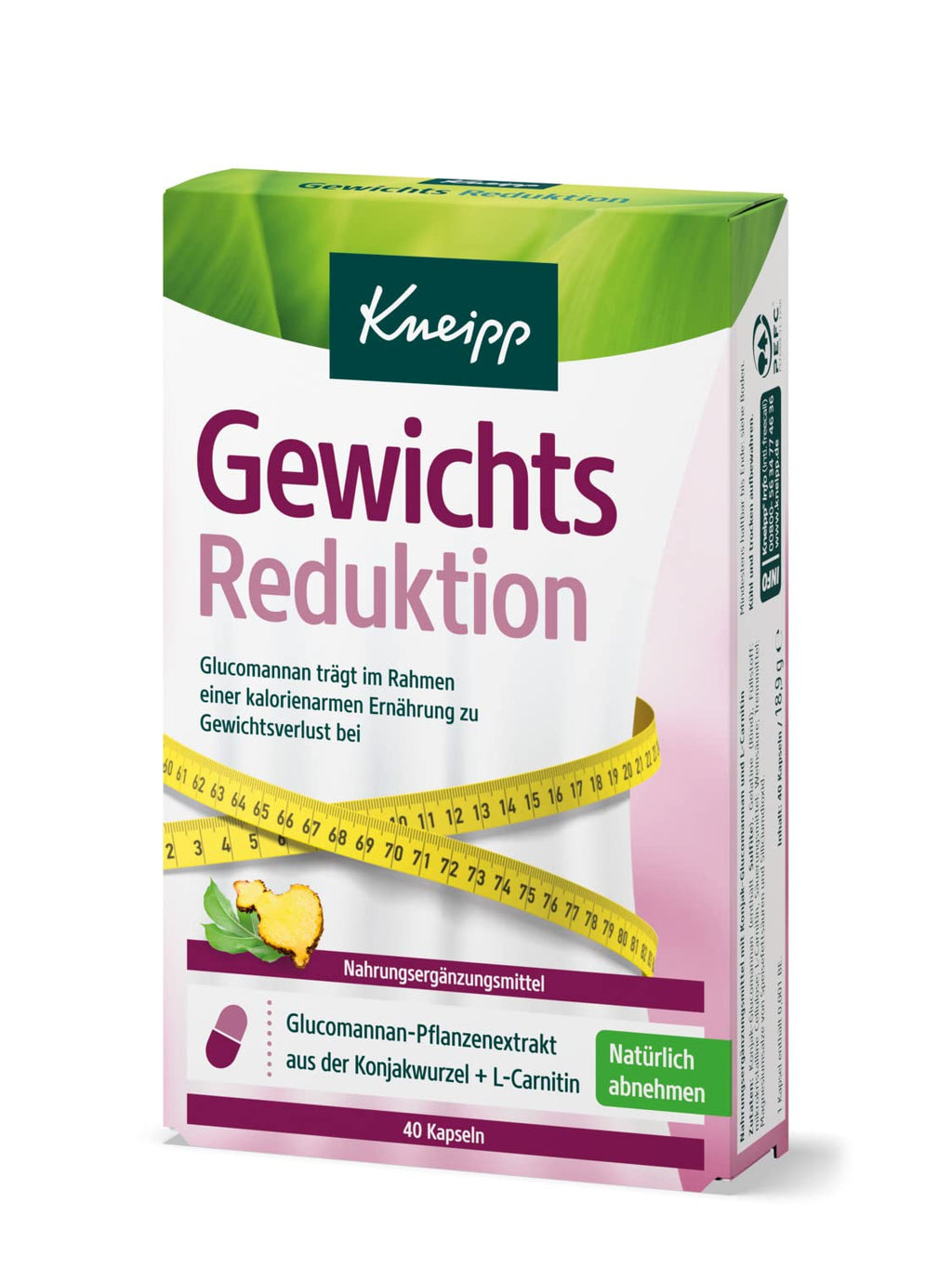 Kneipp weight loss capsules 40 pieces (1 x 18.7 g) 40 pieces (pack of 1) - NewNest Australia