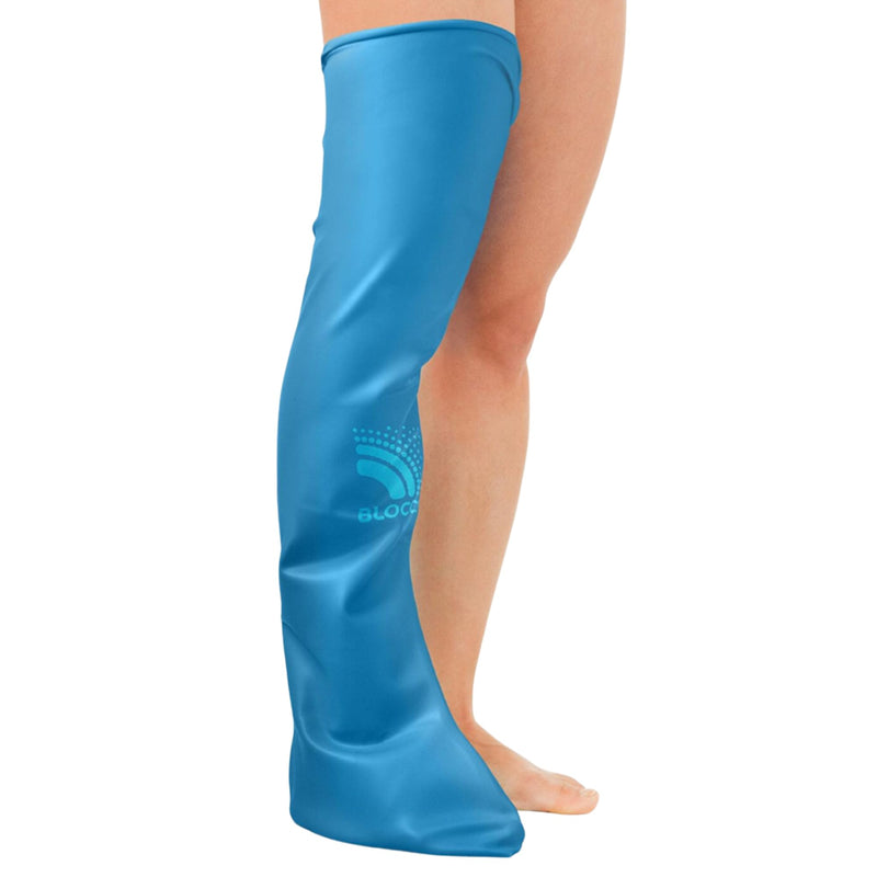 Bloccs – Long waterproof leg protector for casts, adults, blue, adult - long leg protector - NewNest Australia