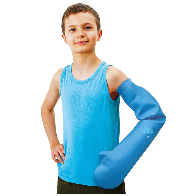 Bloccs - Waterproof Cast Arm Protector - #CA79-L - Kids (L) Blue L (Pack of 1) - NewNest Australia