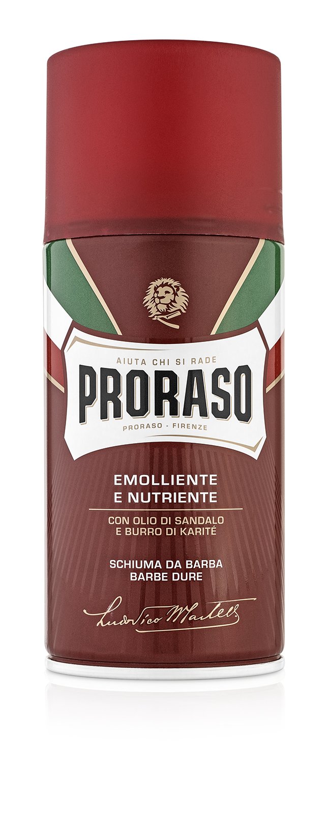 Proraso shaving foam RED - soothing with sandalwood oil and shea butter - for thick beard hair 300 ml - NewNest Australia