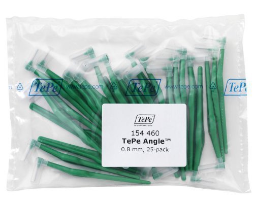 TePe interdental brushes Angle GREEN 0.8 mm, 25 pieces - NewNest Australia
