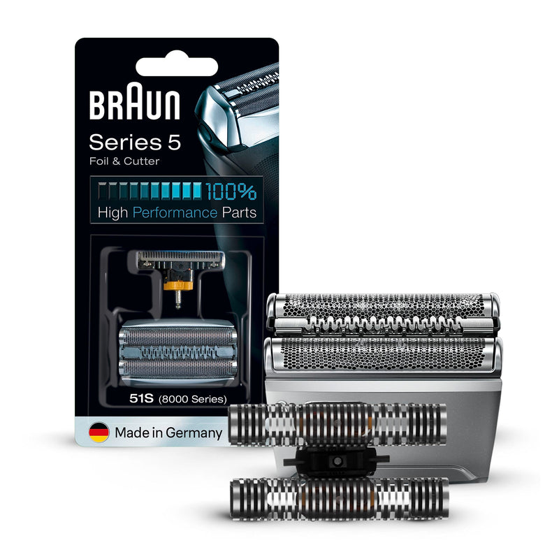 Braun Series 5 electric shaver shaving head, replacement shaving part compatible with men's razors Series 5, 51S, silver | 1 pack single - NewNest Australia