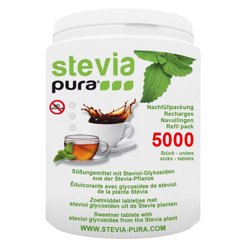 steviapura | Stevia Tabs economy pack - 5000 pieces of Stevia tablets + FREE dosing dispenser - 300g - NewNest Australia