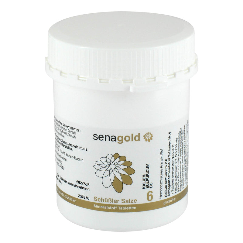 Schuessler Salt No. 6 - Kalium sulfuricum D6-1000 tablets, gluten-free - NewNest Australia