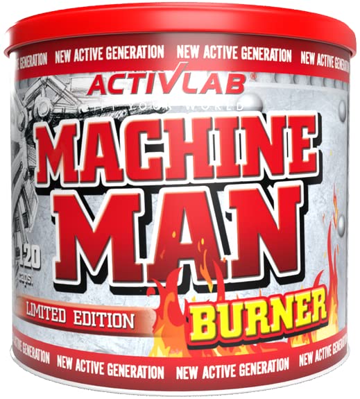Activlab Machine Man Burner 120 Caps, Fat Burner, No Yo-Yo Effect, B Vitamins, Caffeine, Muscle Protection, Fat Reduction, Fos, Highly Thermogenic, Anti-Catabolic, Metabolism, Reduces Appetite, L-Carnitine - NewNest Australia