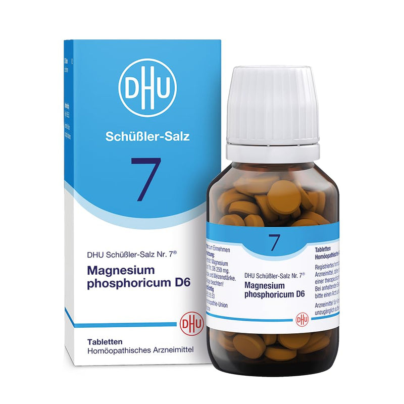 DHU Schüßler Salt No. 7 Magnesium phosphoricum D6 - The mineral salt for muscles and nerves - the original - environmentally friendly in a medicine jar, 200 tablets - NewNest Australia