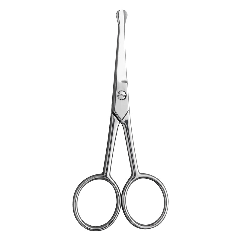 ZWILLING Nose Hair and Ear Hair Scissors, Beard Scissors Made of Stainless Steel with Straight Rounded Tip, Silver - NewNest Australia