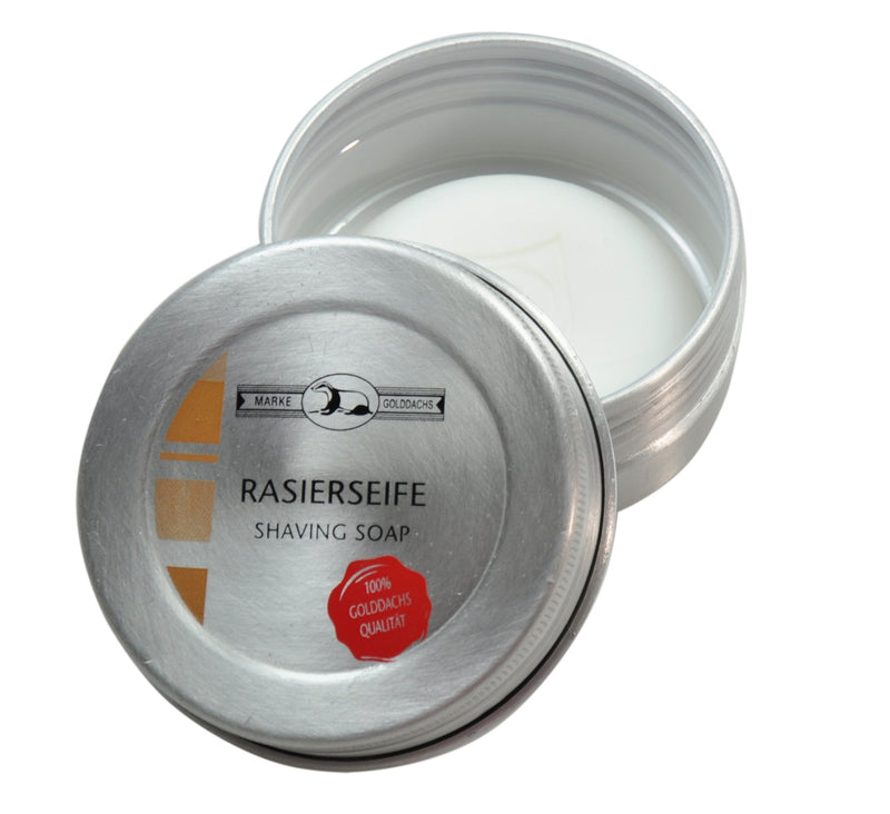 Golddachs shaving soap, sandalwood, in aluminum can - NewNest Australia