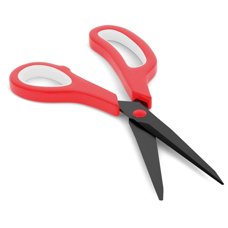 Kintex taping scissors basic, non-stick coated for kinesiology tape, black/red one size - NewNest Australia