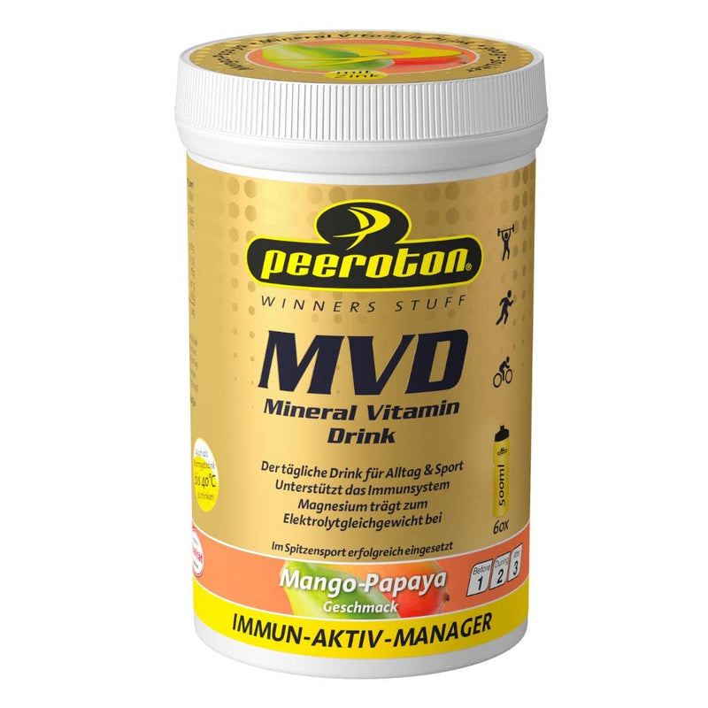 Peeroton Mvd Mineral Vitamin Drink - Mango Papaya, Electrolyte Powder With 5 Essential Electrolytes Plus Zinc, Magnesium And Vitamin C - Take Regularly And Strengthen The Immune System, 300 G - NewNest Australia