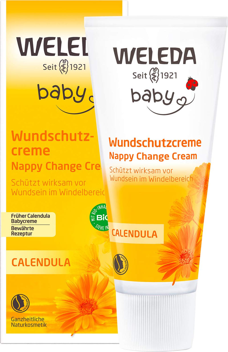 Weleda Organic Baby Calendula Wound Protection Cream 75Ml - Natural Cosmetics Baby Care Diaper Cream Protects Sensitive Baby Skin In The Diaper Area. Natural Skin Care Helps With Irritated Skin & Diaper Rash - NewNest Australia