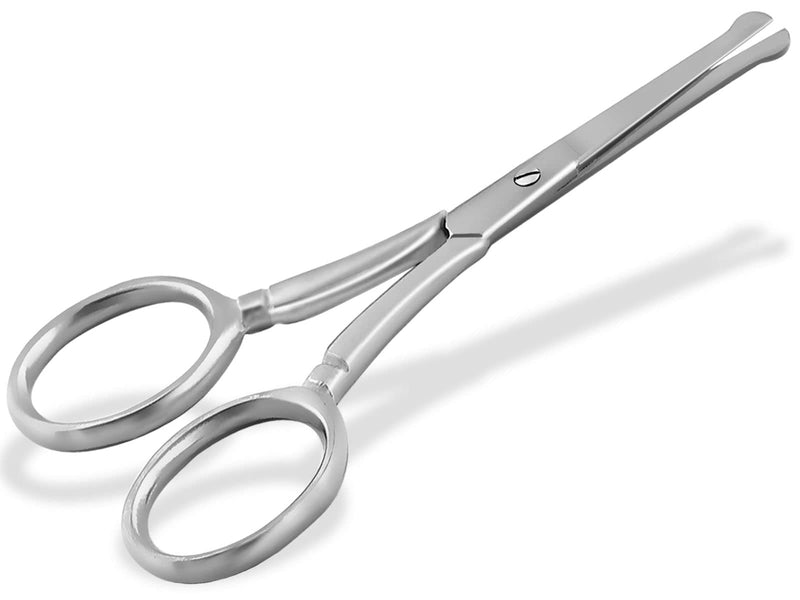 Rounded beard scissors, hair scissors, mustache scissors - 9 cm - stainless steel - straight cutting surface - NewNest Australia