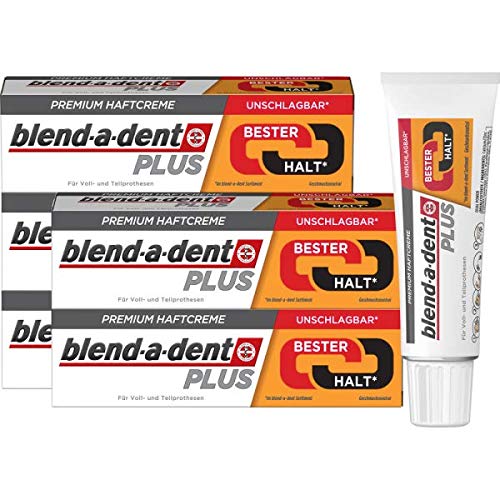 Blend-a-dent Plus Duo Kraft Premium Adhesive Cream, Pack of 6 (6 x 40 g) 40 g (Pack of 6) - NewNest Australia