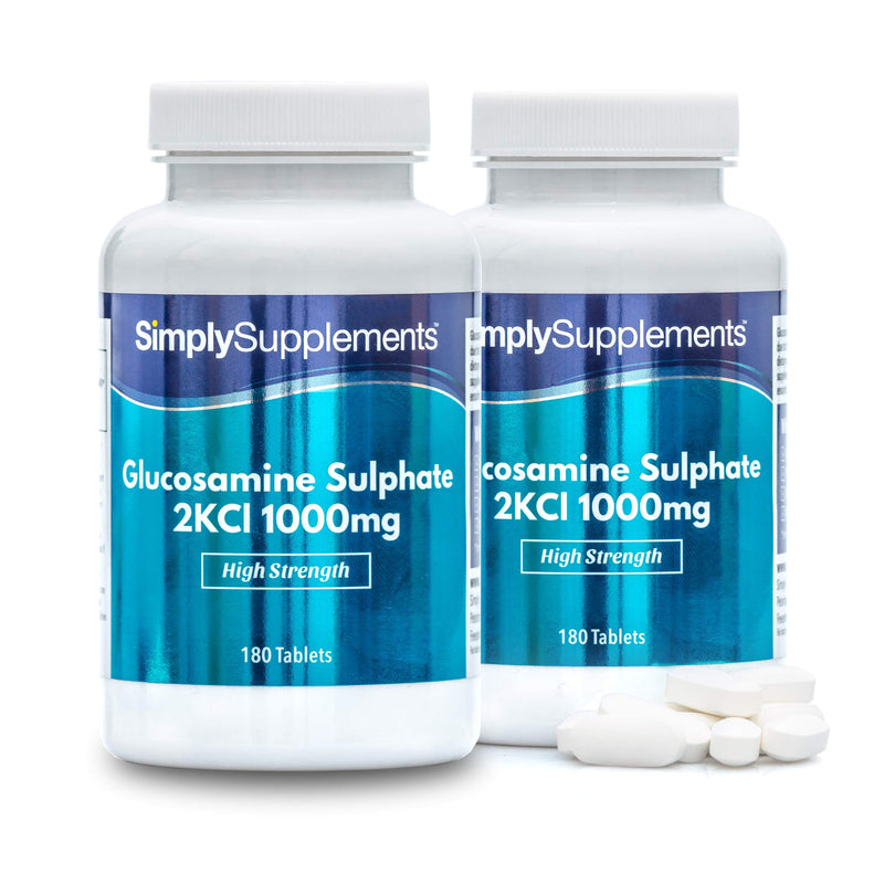 Glucosamine Sulfate 1000mg - 360 Tablets - 1 Year Supply - SimplySupplements - NewNest Australia