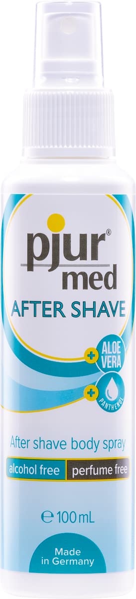 pjur med AFTER SHAVE (100ml) - care spray with aloe vera for gentle skin care - effective against razor burn 100 ml (pack of 1) - NewNest Australia