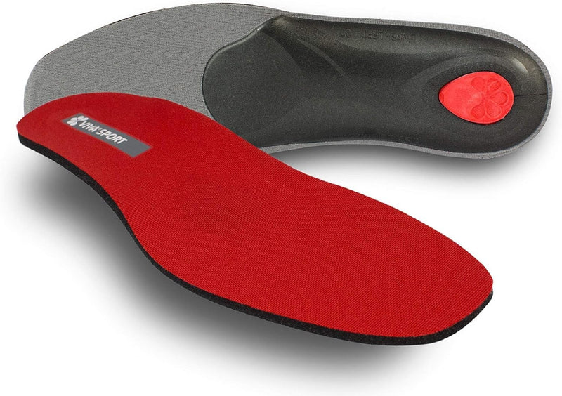 pedag Viva Sport insoles - sporty shoe insoles made of high-quality cushioning material | relieves pressure points on the sole of the foot 44 EU Red Red - NewNest Australia