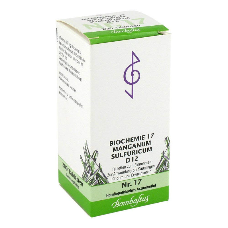 Biochemistry 17 Manganum Sulfuricum D 12 tablets, 200 pcs - NewNest Australia
