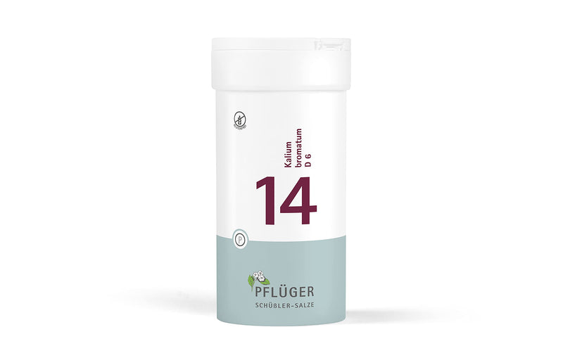 PFLÜGER Schüßler Salts No. 14 Potassium bromatum D6 - 400 tablets - The supplement for the nerves and glands - gluten-free - NewNest Australia