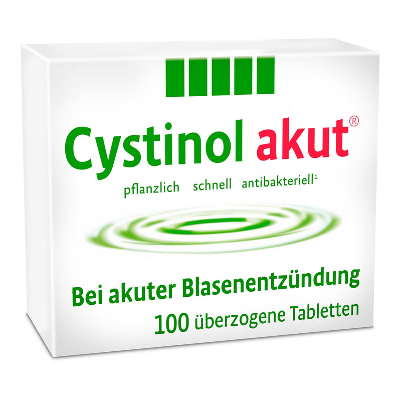 Cystinol acute 100 dragees for acute, uncomplicated cystitis and urinary tract infection - herbal medicine - quick and antibacterial 100 pieces (pack of 1) - NewNest Australia
