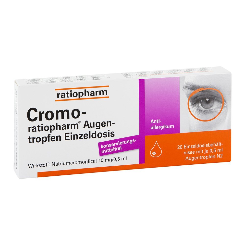 CROMO-RATIOPHARM eye drops single dose 20X0.5 ml - NewNest Australia