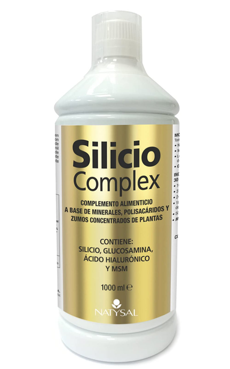 SILICIUM COMPLEX 1,000 ml | Organic Silicon with Glucosamine, Hyaluronic Acid, MSM | Without coloring agents | Natysal - NewNest Australia