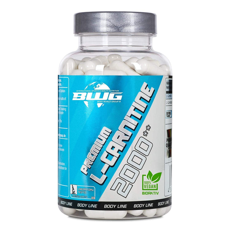 BWG L-Carnitine Premium 2000, vegan, 3000 mg daily portion, ultra high dose, laboratory tested, 100 capsules, popular in the definition phase - NewNest Australia