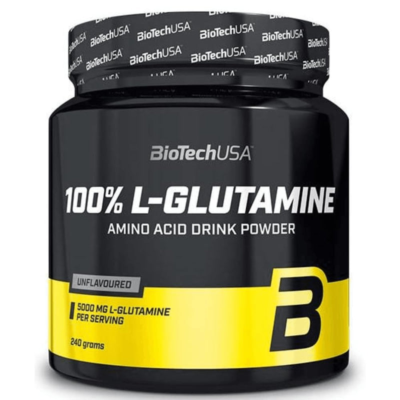BioTechUSA 100% L-Glutamine Amino Acid Drink Powder Dietary Supplement 500g Unflavored - NewNest Australia