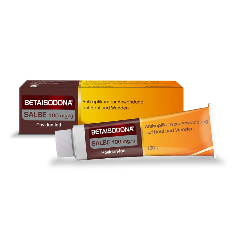 Betaisodona® ointment 100 g wound disinfection for adults and children aged 1 year and over, wound disinfectant without alcohol with PVP iodine - does not burn 100 g (pack of 1) - NewNest Australia