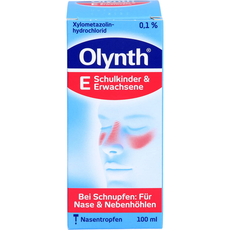 Olynth 0.1% - decongestant cold solution for adults and school children aged 6 and over - 100 ml nose drops - NewNest Australia