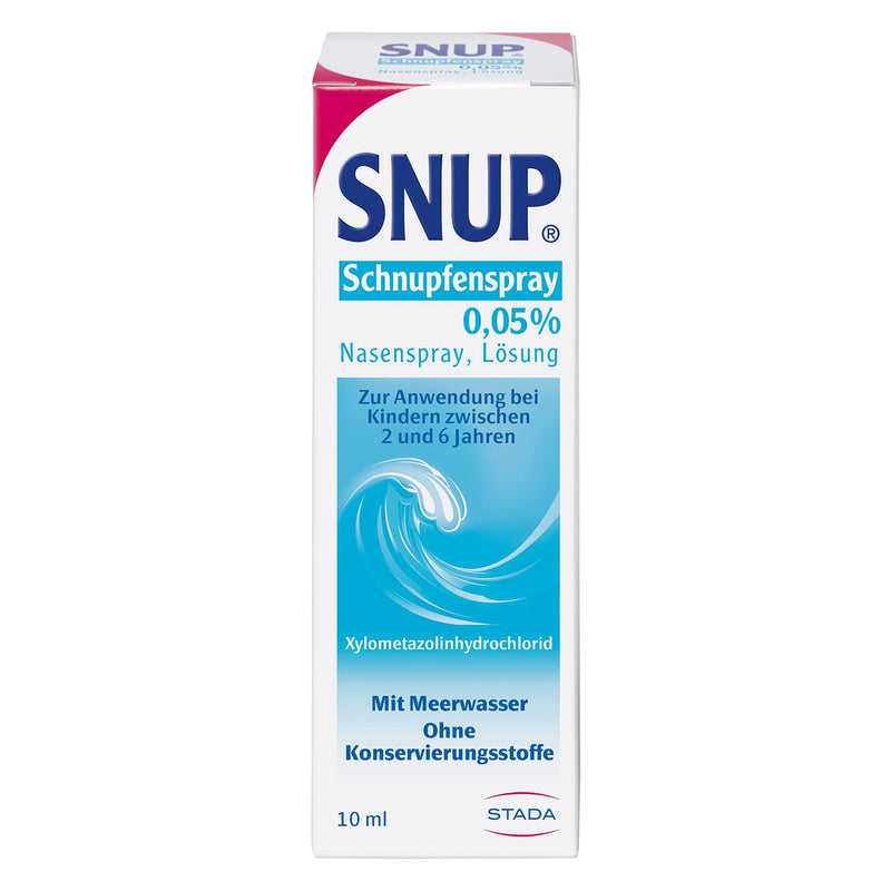 Snup Cold Spray 00.5% - Nasal Spray With Sea Water For Children Between 2 And 6 Years - With Solution To Decongest The Nasal Mucosa In The Event Of A Cold - 1 X 10 Ml - NewNest Australia