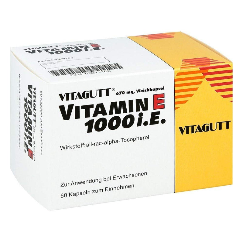 VITAGUTT Vitamin E 1000 soft capsules 60 pcs - NewNest Australia