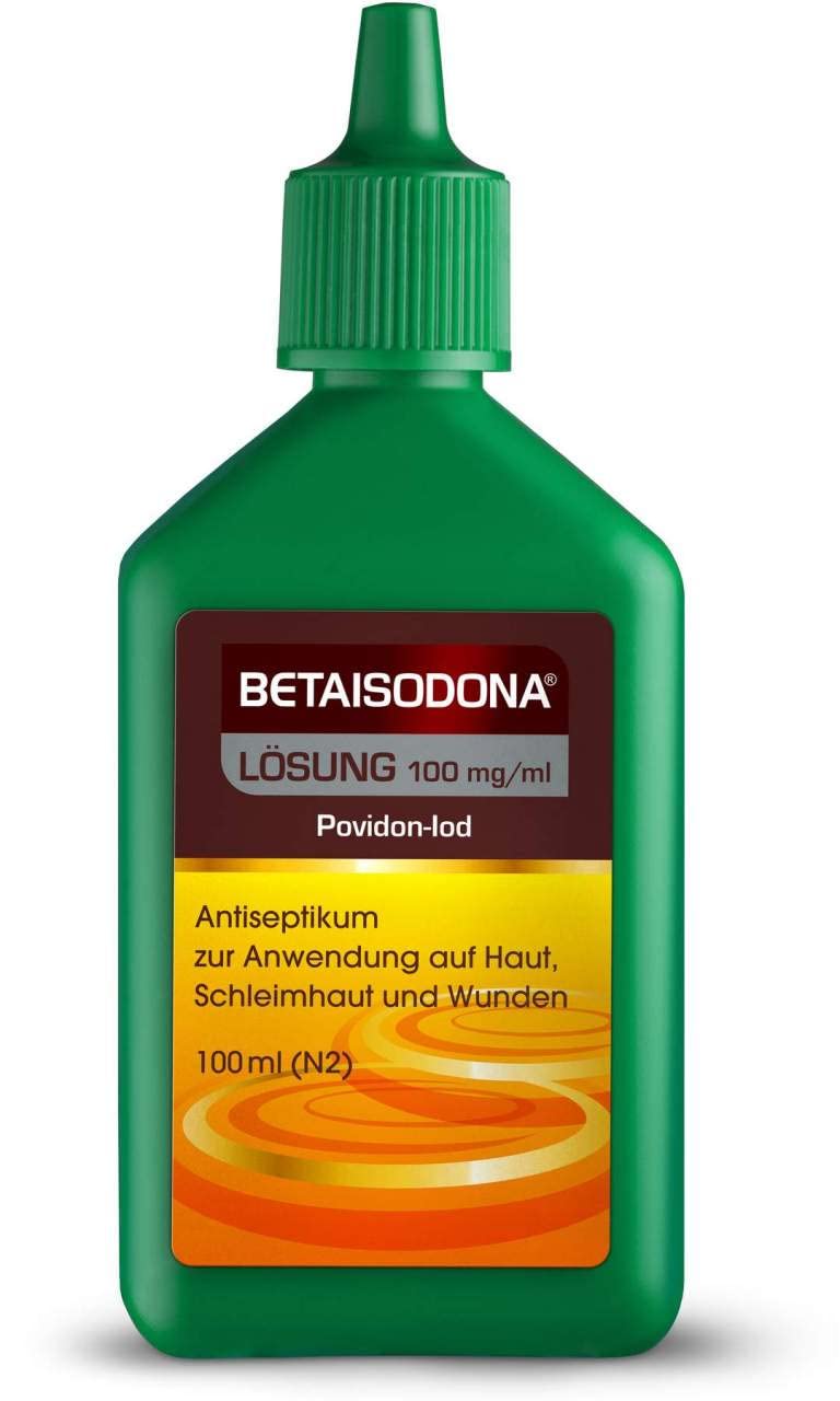 BETAISODONA® solution 100 ml wound disinfection for adults and children from the age of 1 year, wound disinfectant without alcohol with PVP iodine - does not burn 100 ml (pack of 1) - NewNest Australia