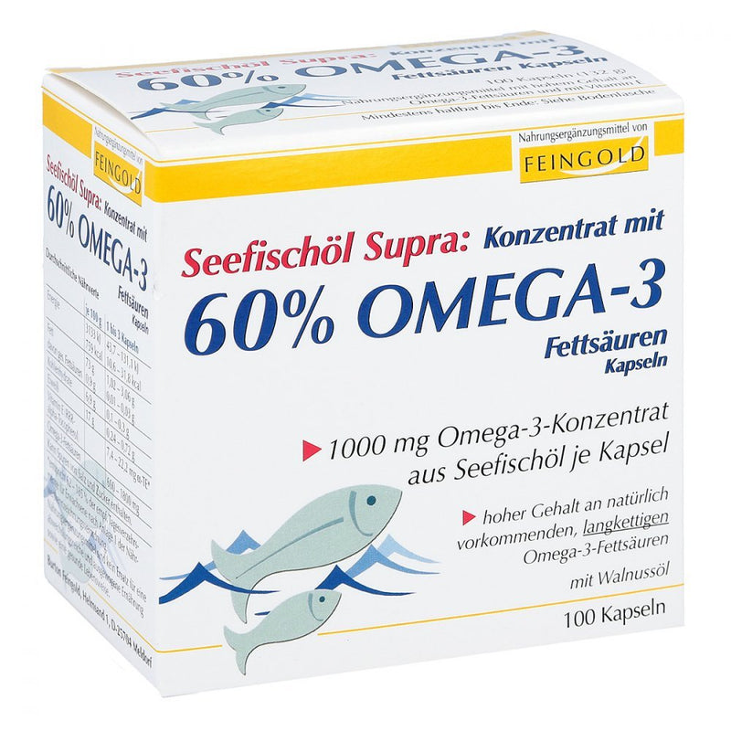 SEA FISH OIL Supra with 60% omega-3 fatty acids soft 100 pcs - NewNest Australia