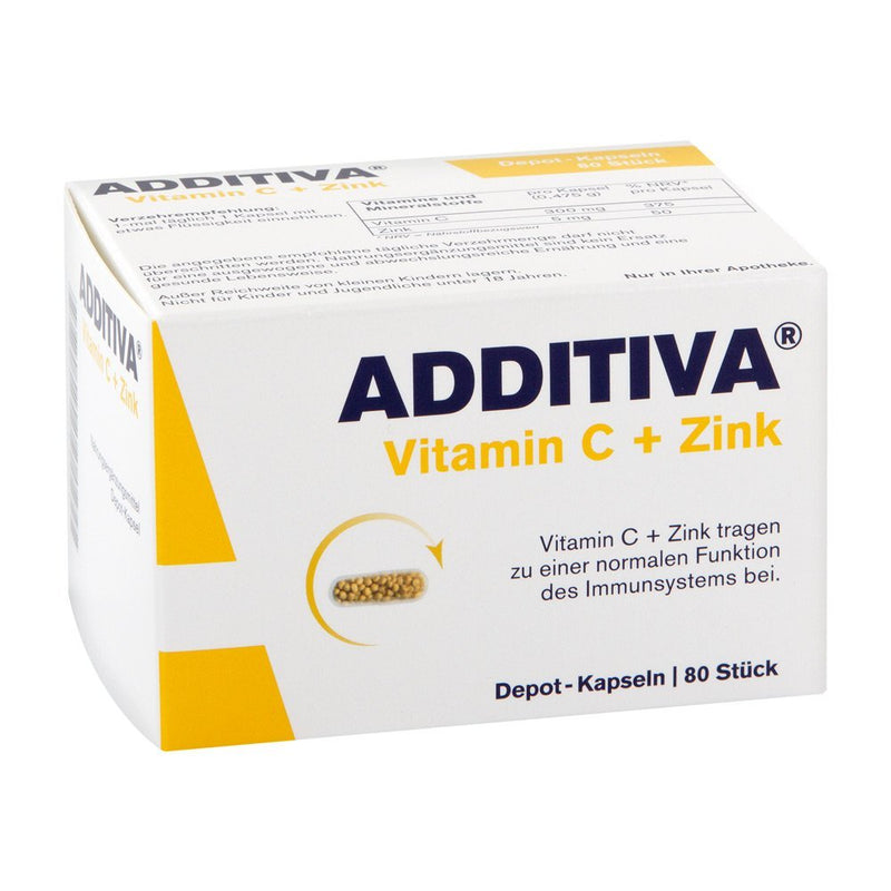 Dr.B.Scheffler Nachf. GmbH and Co. KG Additiva Vitamin C + Zinc Depot 80 capsules - NewNest Australia