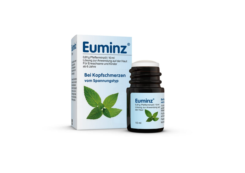 Euminz pen with peppermint oil | for mild and moderate tension-type headaches | blocks the transmission of pain & works directly through the skin | suitable from 6 years | 10 ml solution - NewNest Australia