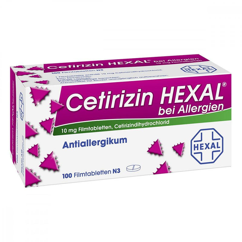 Cetirizine Hexal for allergies, 100 pieces - NewNest Australia