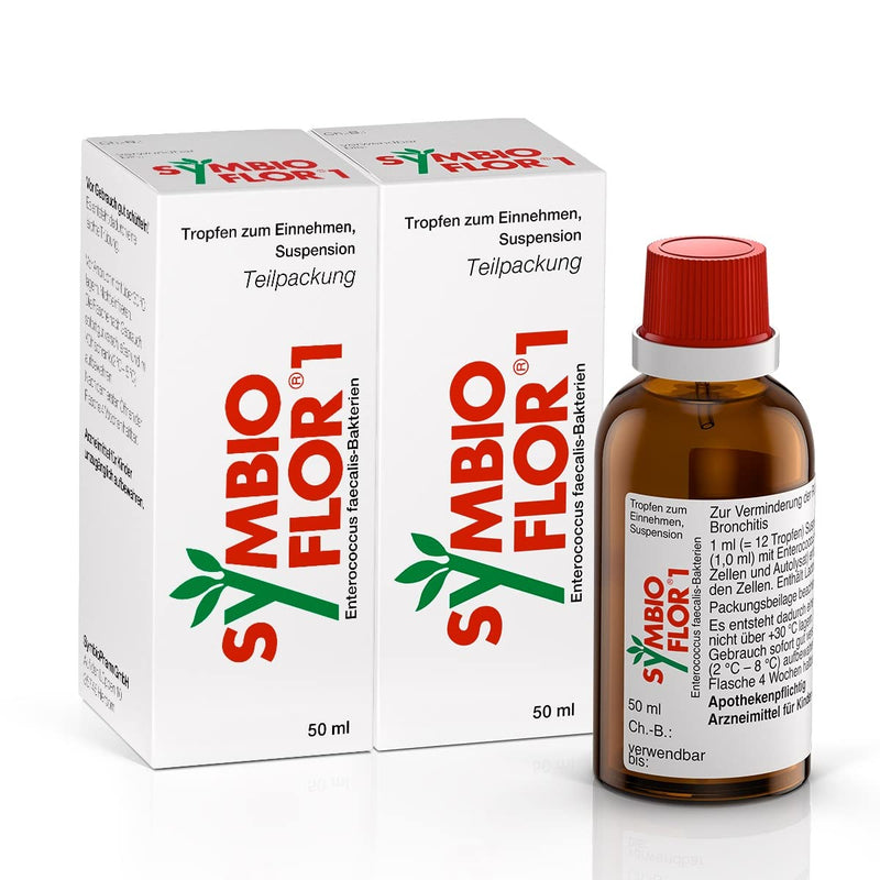 Symbioflor 1: Probiotic bacterial cultures against recurring respiratory infections, strengthening the immune system, 2 x 50 ml 50 ml (pack of 2) - NewNest Australia