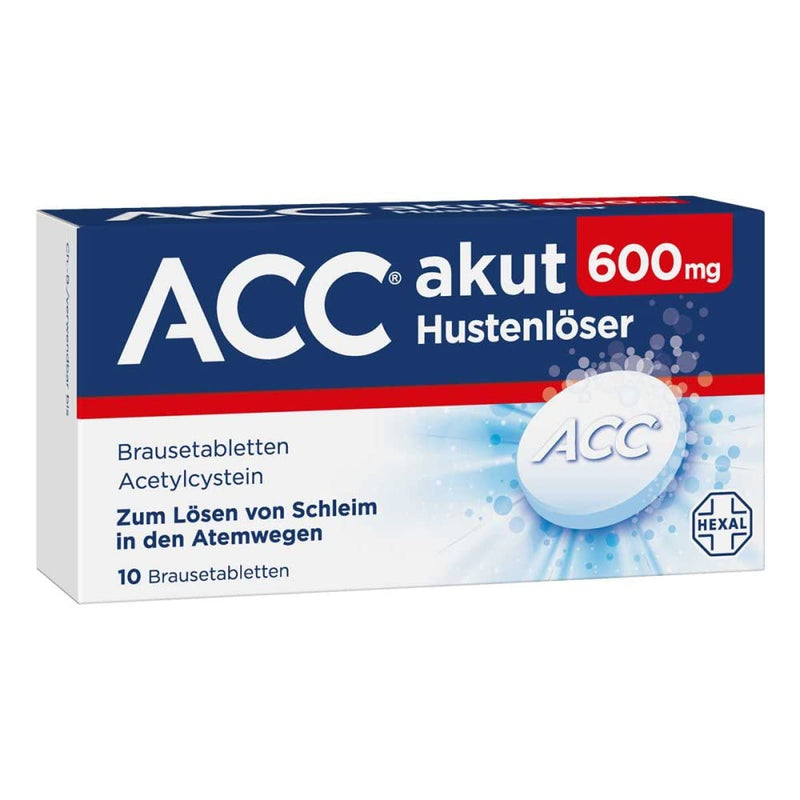 ACC acute 600mg cough reliever 10 pieces - NewNest Australia