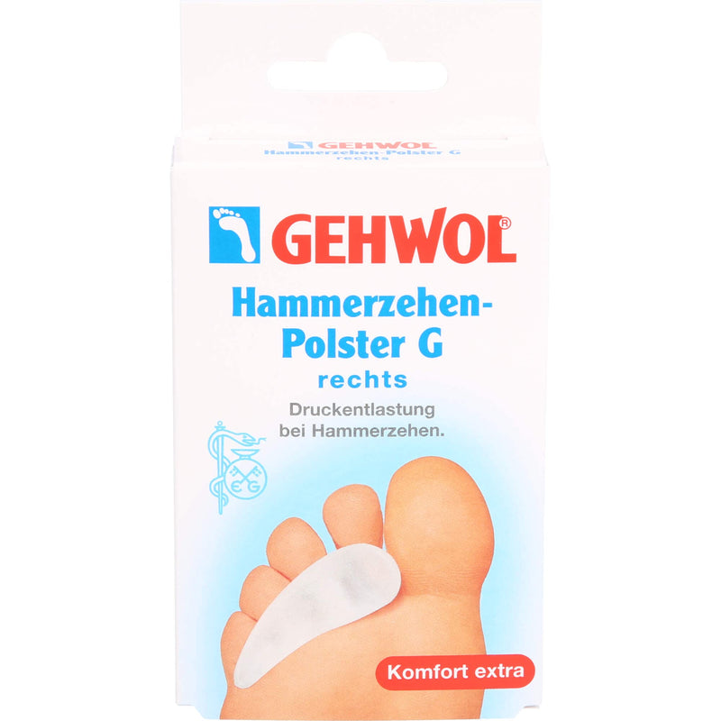 GEHWOL polymer gel hammer toe pad G right 1 piece - NewNest Australia