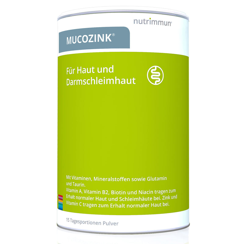nutrimmun MUCOZINK powder (300 g) - dietary supplement for skin and intestinal mucosa - vitamins and minerals for micronutrient supply plus the amino acids glutamine and taurine - NewNest Australia