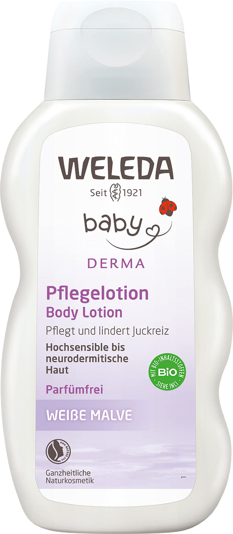 Weleda Baby Derma White Mallow Care Lotion, Natural Cosmetics Moisturizing Care For Calming Highly Sensitive, Neurodermitic And Dry Skin, Lotion For Intensive Care (1 X 200 Ml) - NewNest Australia