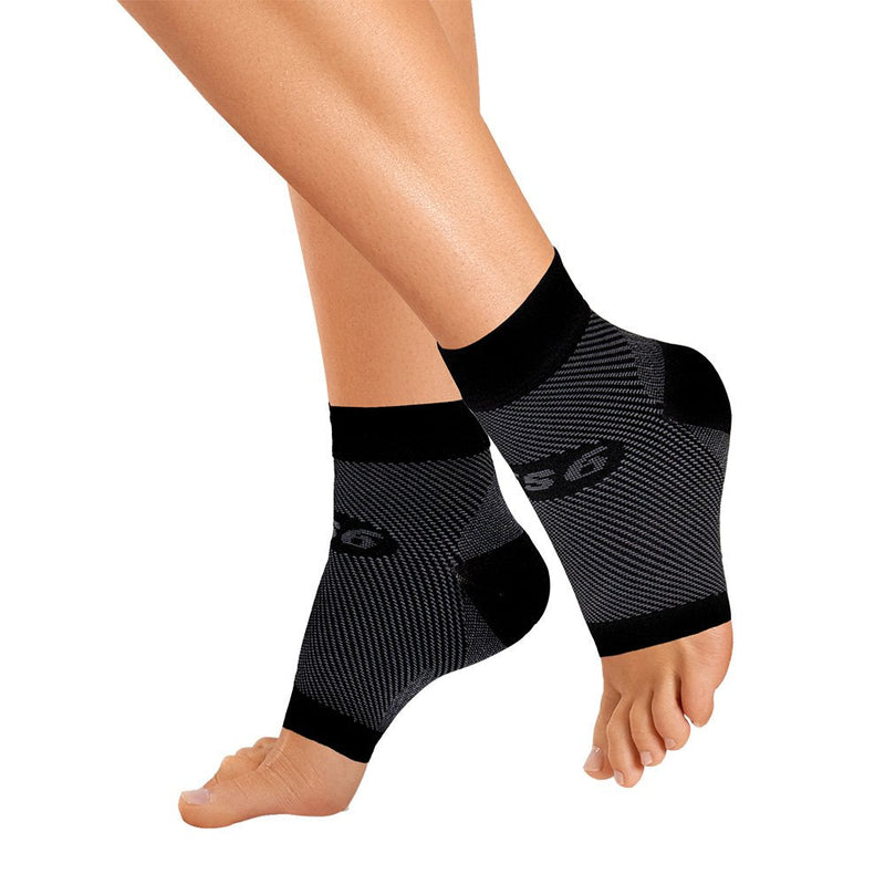Orthosleeve Fs6 Foot Bandage Exclusive Compression Zone Technology With 6 Zones, Plantar Fasciitis, Heel Pain & Relief From Swelling | 24 Hour Comfort | 1 Pair, Black - Size M - NewNest Australia