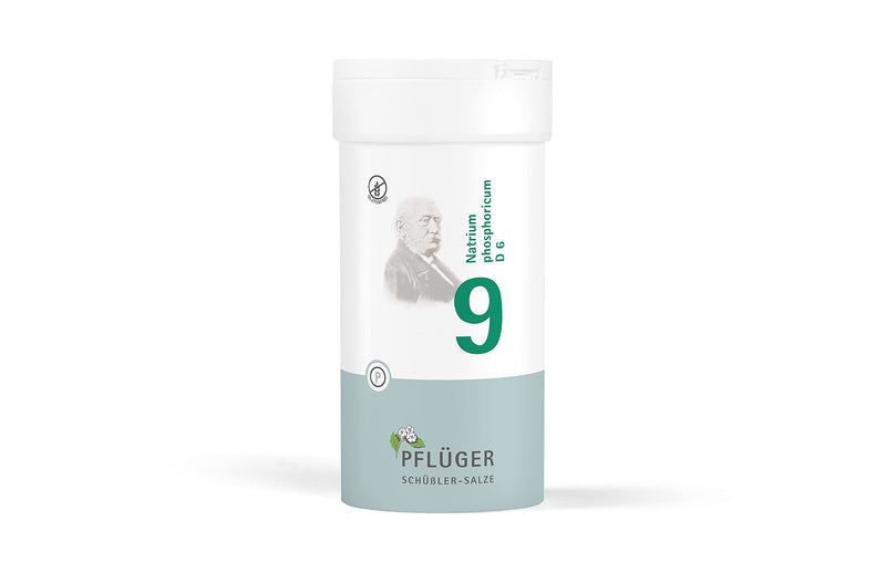 PFLÜGER Schüßler Salts No. 9 Natrum phosphoricum D6 - 400 tablets - The salt of metabolism - gluten-free - NewNest Australia