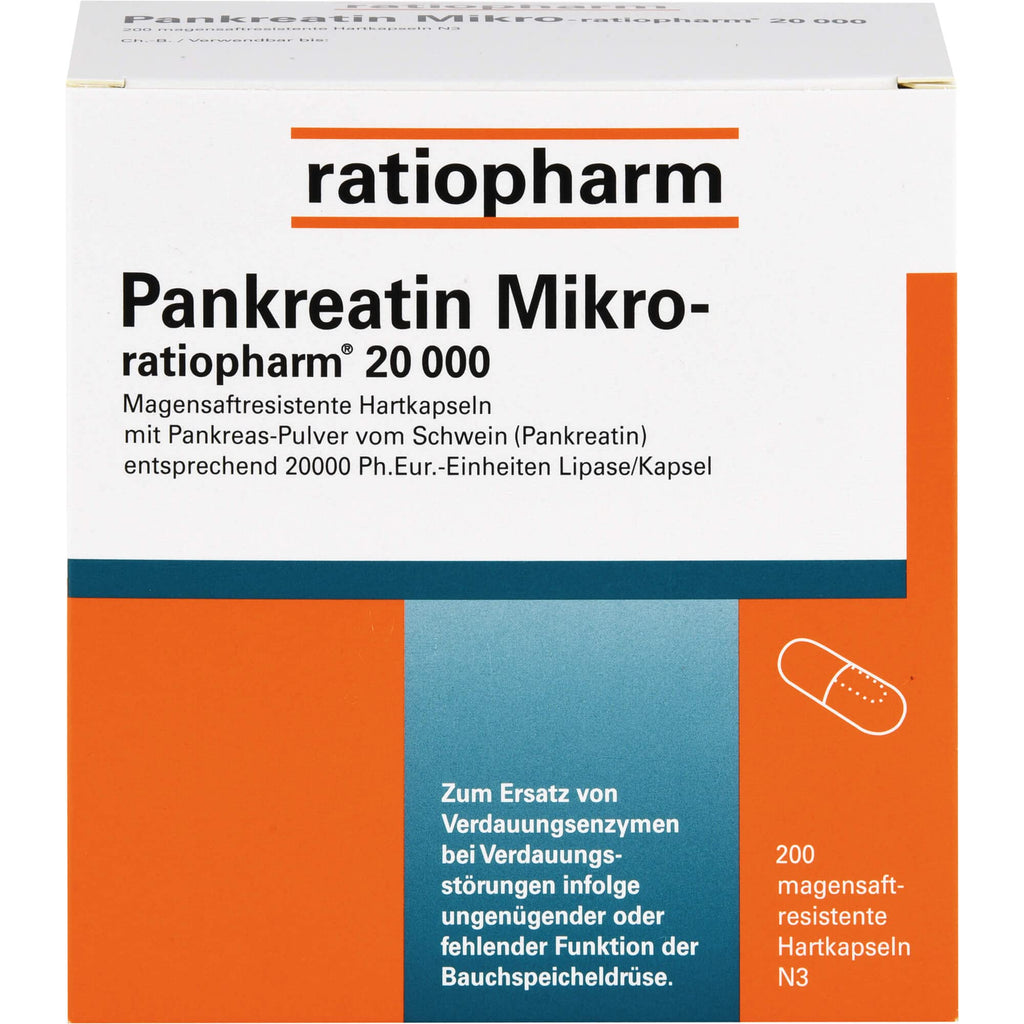 PANCREATIN Micro-ratio.20,000 gastric juice hard caps. 200 pieces - NewNest Australia