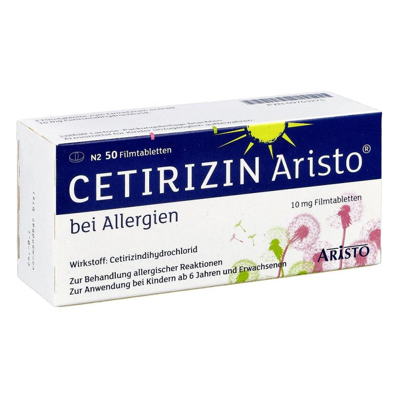 CETIRIZINE Aristo for allergies 10 mg film-coated tablets 50 pcs - NewNest Australia