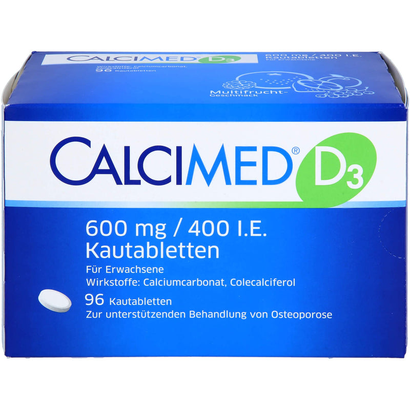 Calcimed D3 600 mg/400 IU chewable tablets - NewNest Australia