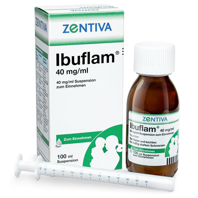 IBUFLAM 4% suspension 100 ml, for fever and mild to moderate pain, raspberry flavor, also for children, single pack - NewNest Australia