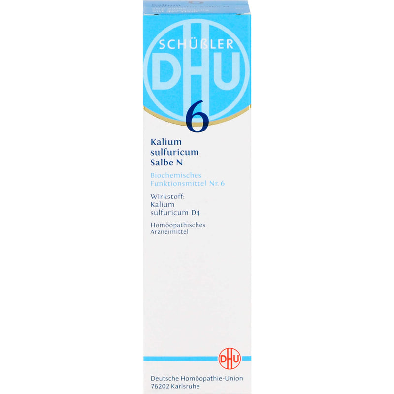DHU Schüßler salt No. 6 Kalium sulfuricum D4, the mineral salt of detoxification - the original, 50 g ointment - NewNest Australia